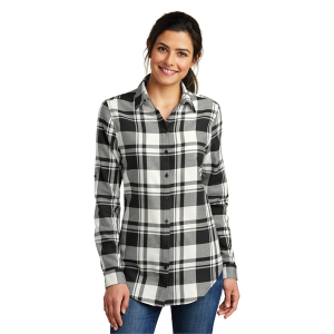 Port Authority Women's Plaid Flannel Tunic .