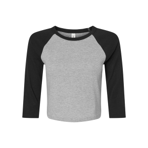 Bella + Canvas Ladies' Micro Ribbed Three-Quarter Raglan Baby T-Shirt