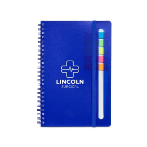 Prime Line Semester Spiral Notebook With Sticky Flags 6.2...