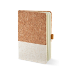 Prime Line Cork And Heathered Fabric Hardcover Journal 5....