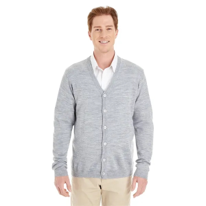 Harriton Men's Pilbloc™ V-Neck Button Cardigan Sweater