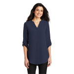 Port Authority Women's 3/4-Sleeve Tunic Blouse.